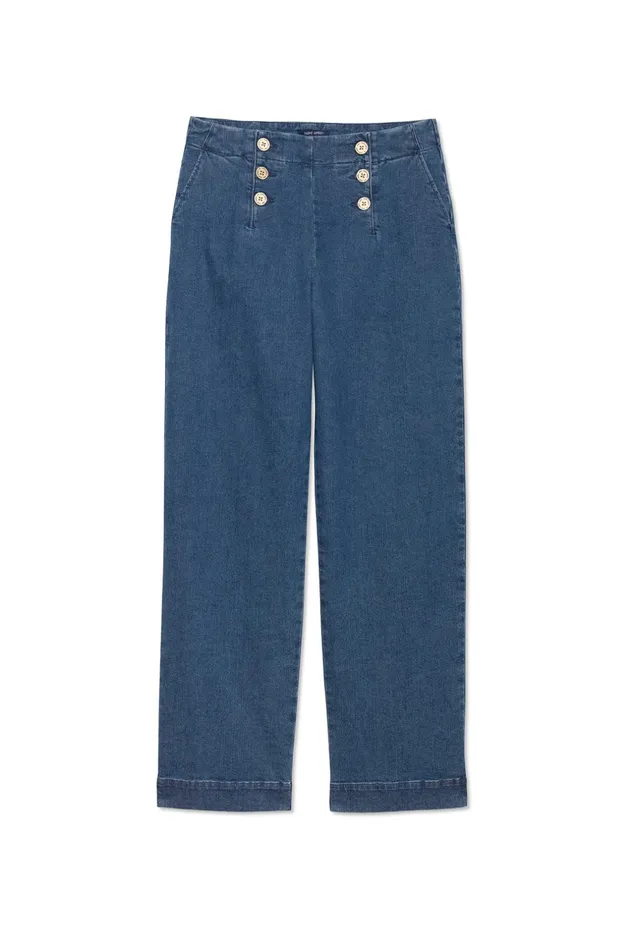 Torie WideLeg High Waist Jeans Denim Women Saint James Dresses Skirts and Pants
