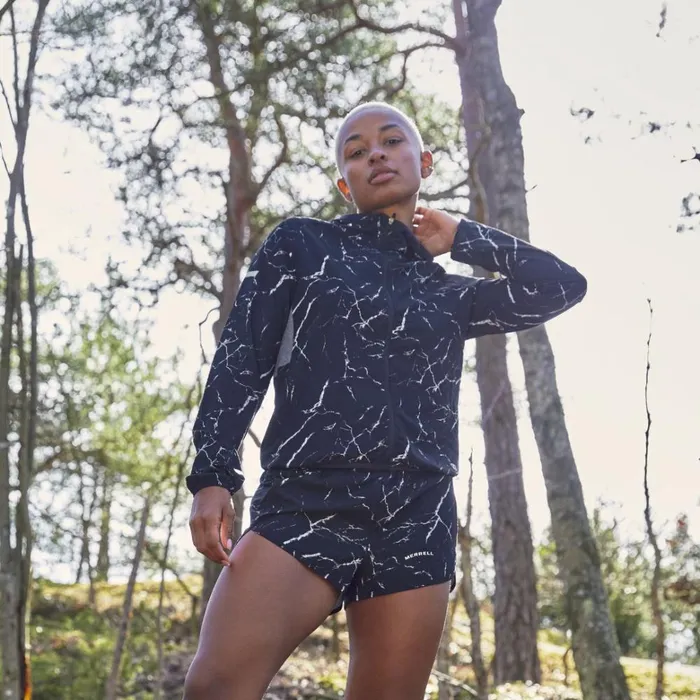 Trail Running Jacket Lightning Print Women Merrell Outerwear