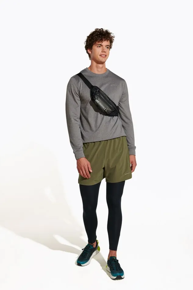 Trail Running Short Dusty Olive Men Merrell Bottoms