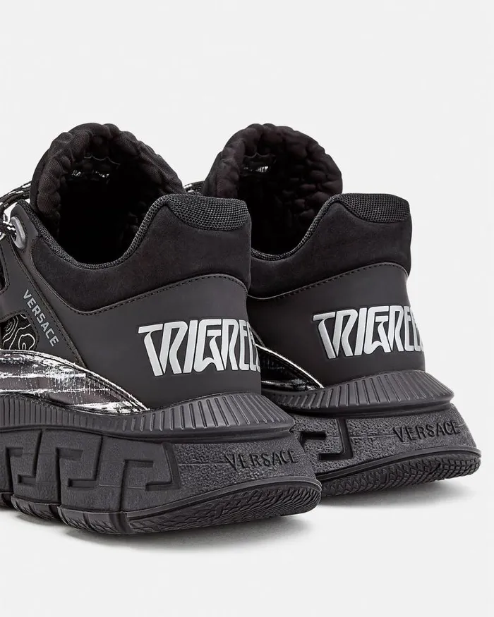 Trigreca Sneakers Black Men Versace Sneakers