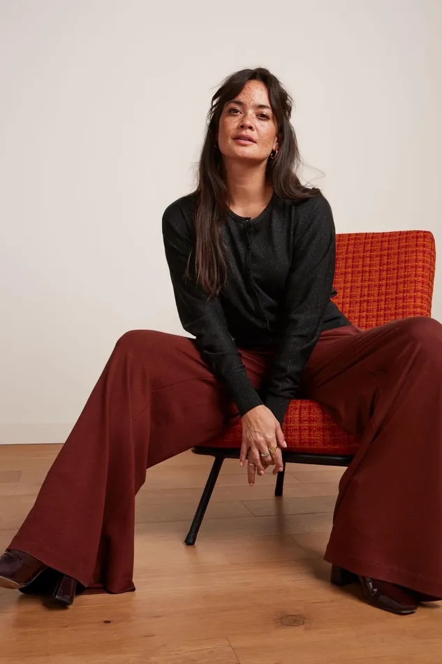 Trousers Women King Louie Border Palazzo Pants Milano Crepe Sandelwood Brown 8211 Milano Crepe Trousers Women King Louie Border Palazzo Pants Milano Crepe Sandelwood Brown 8211 Milano Crepe