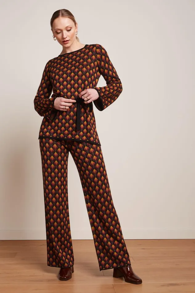Trousers Women King Louie Border Pants Waterloo Black 8211 Waterloo