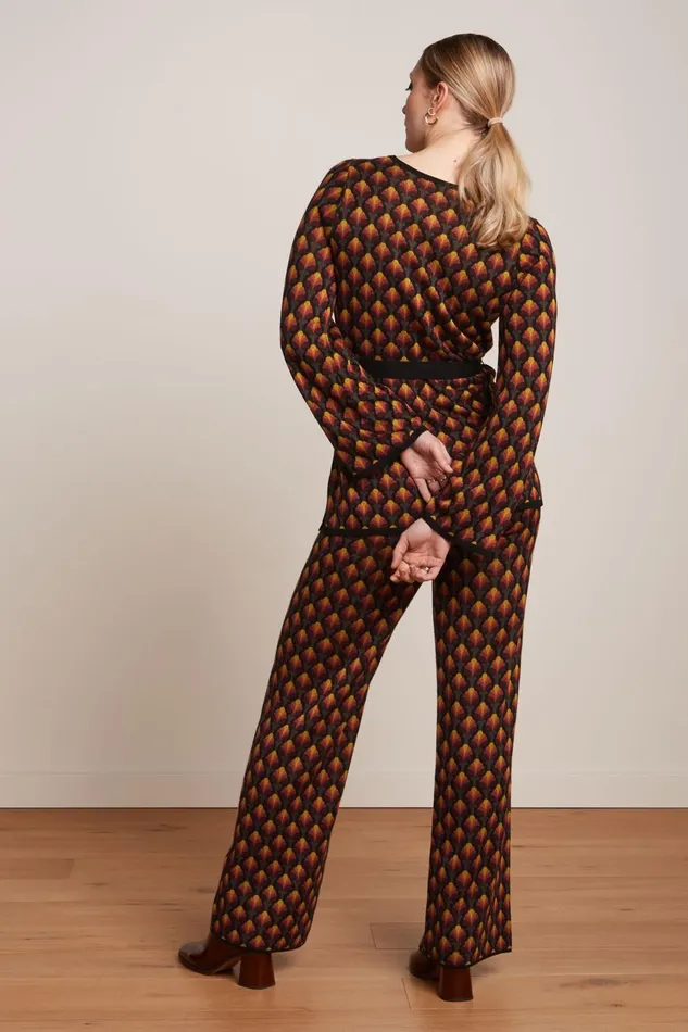 Trousers Women King Louie Border Pants Waterloo Black 8211 Waterloo