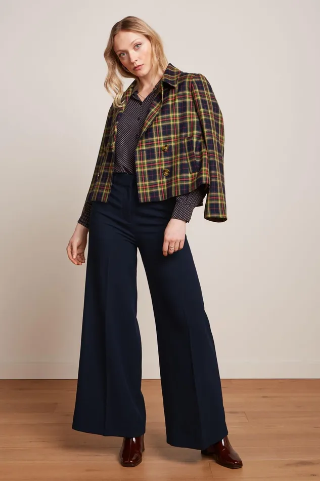 Trousers Women King Louie Chloe Pants Marple Blue 8211 Marple