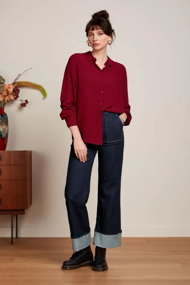 Trousers Women King Louie Debra Pants Walker Denim Indigo Blue 8211 Walker Denim Trousers Women King Louie Debra Pants Walker Denim Indigo Blue 8211 Walker Denim
