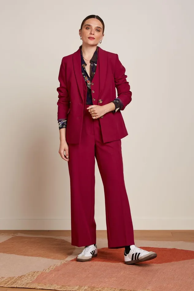 Trousers Women King Louie Federica Pants Marple Rumba Red 8211 Marple