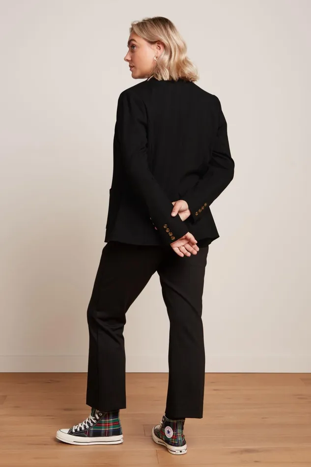 Trousers Women King Louie Jenny Pants Uni Rodeo Black 8211 Uni Rodeo