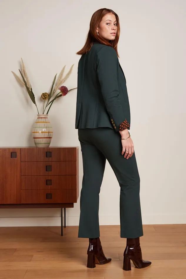 Trousers Women King Louie Jenny Pants Uni Rodeo Sycamore Green 8211 Uni Rodeo
