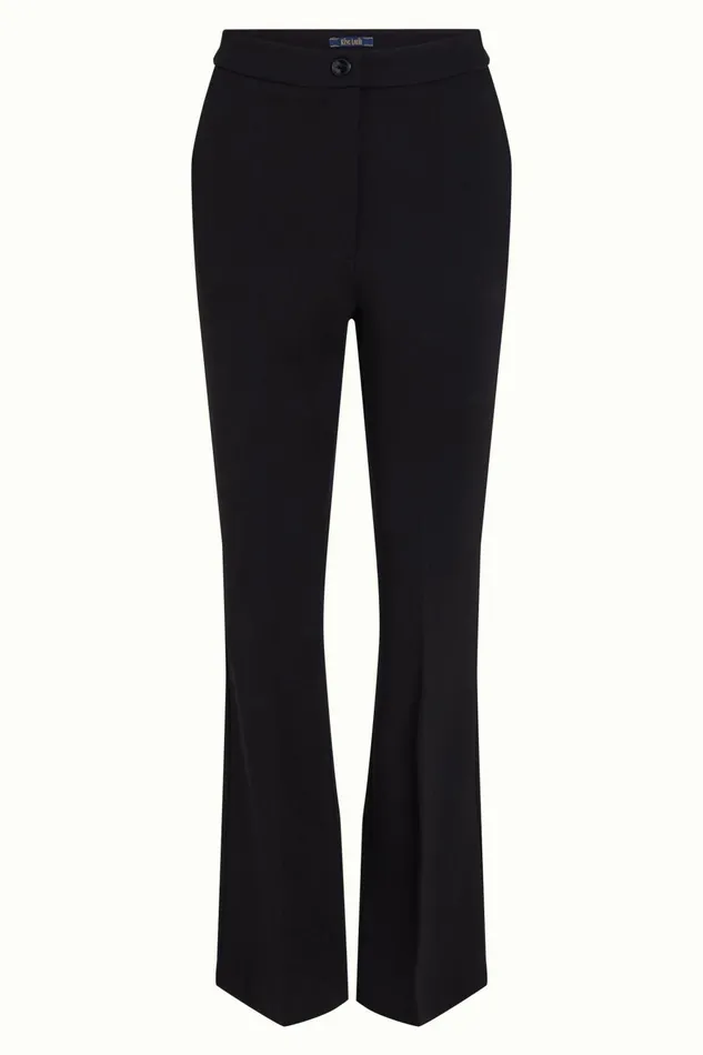 Trousers Women King Louie Marcie Flared Trousers Aurora Black 8211 Aurora