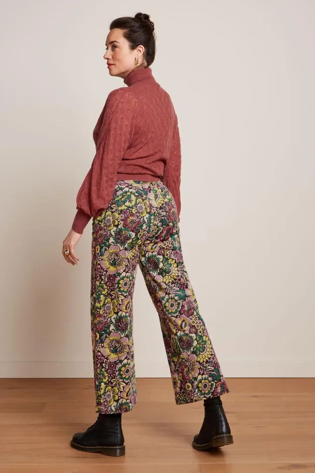 Trousers Women King Louie Paige Flare Pants Tulsa Black 8211 Tulsa