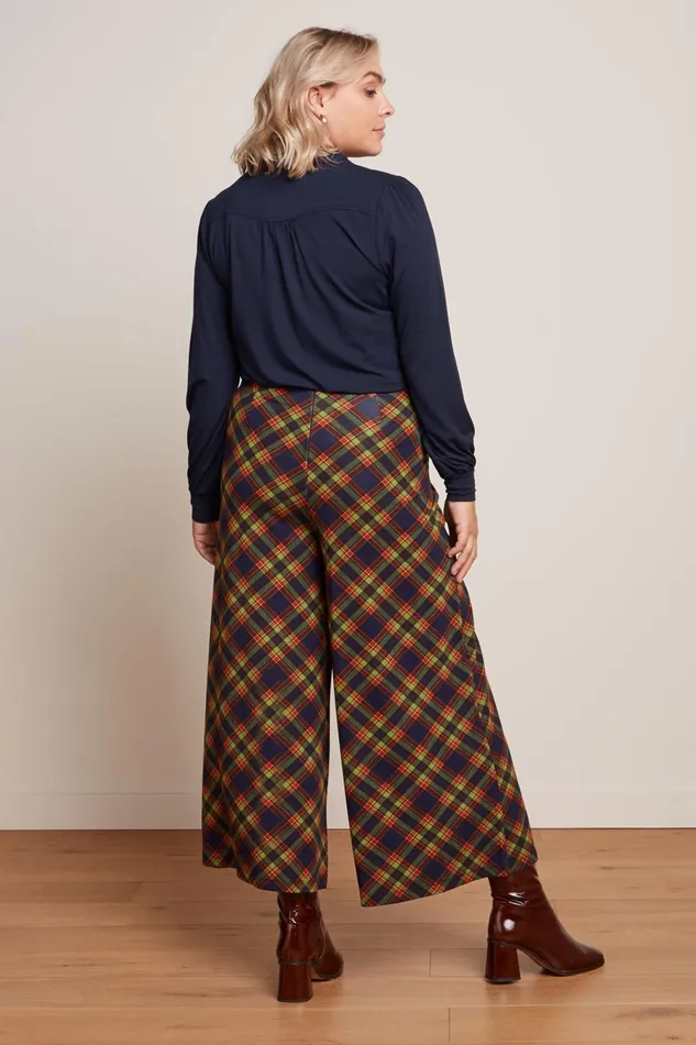 Trousers Women King Louie Pia Culotte Bennet Evening Blue 8211 Bennet