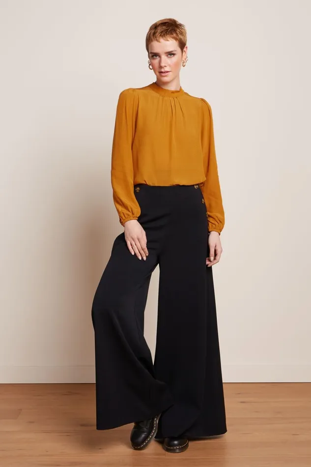 Trousers Women King Louie Pia Pants Broadway Black 8211 Broadway