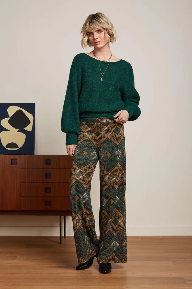 Trousers Women King Louie Sara Pants Morrison Para Green 8211 Morrison
