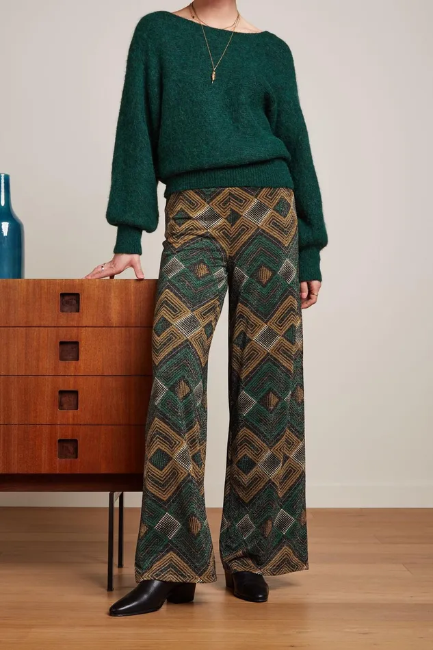 Trousers Women King Louie Sara Pants Morrison Para Green 8211 Morrison