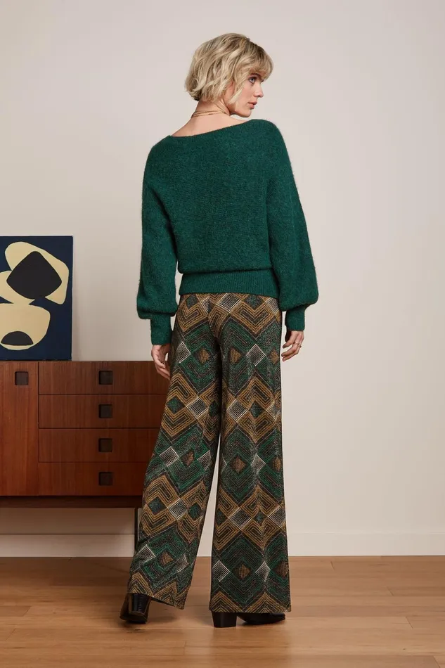 Trousers Women King Louie Sara Pants Morrison Para Green 8211 Morrison
