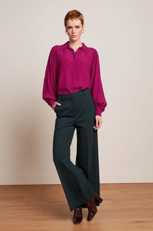 Trousers Women King Louie Verna Pants Uni Rodeo Sycamore Green 8211 Uni Rodeo