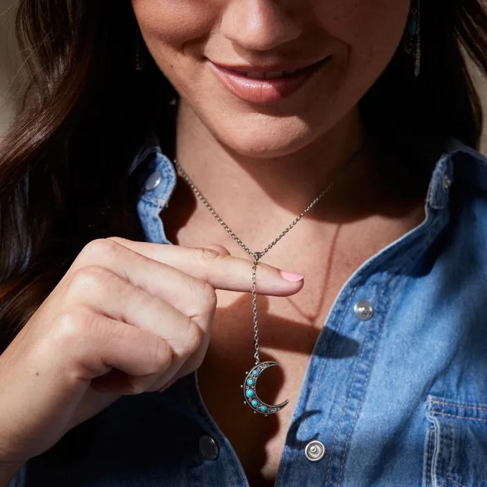 Turquoise Lariat Necklace Silver Women Alex And Ani Necklaces