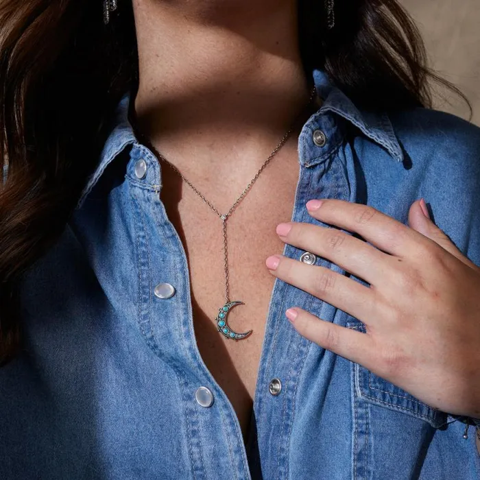 Turquoise Lariat Necklace Silver Women Alex And Ani Necklaces