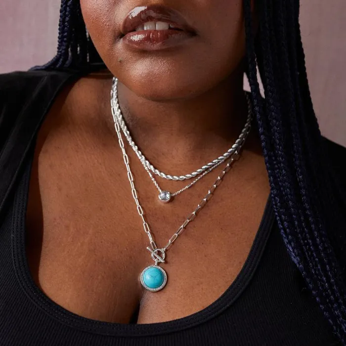 Turquoise Toggle Necklace Silver Women Alex And Ani Necklaces