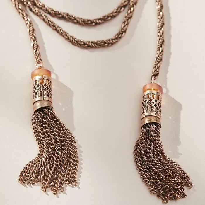 Twisted Rope Tassel Wrap Necklace Rafaelian Silver Women Alex And Ani Necklaces Twisted Rope Tassel Wrap Necklace Rafaelian Silver Women Alex And Ani Necklaces