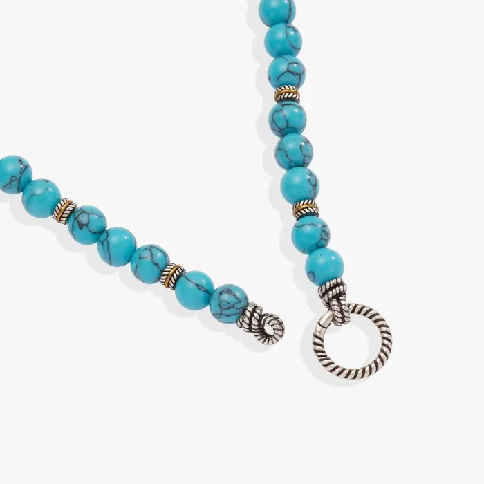 Untamed Turquoise Beaded Necklace Two Tone Women Alex And Ani Necklaces Untamed Turquoise Beaded Necklace Two Tone Women Alex And Ani Necklaces