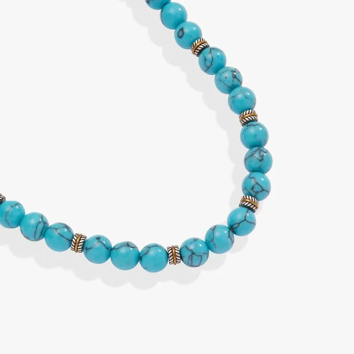 Untamed Turquoise Beaded Necklace Two Tone Women Alex And Ani Necklaces Untamed Turquoise Beaded Necklace Two Tone Women Alex And Ani Necklaces