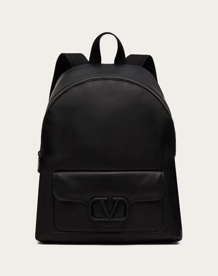 Valentino Backpacks Man Valentino Garavani Noir Nappa Leather Backpack For Man In Black Black Valentino Backpacks Man Valentino Garavani Noir Nappa Leather Backpack For Man In Black Black