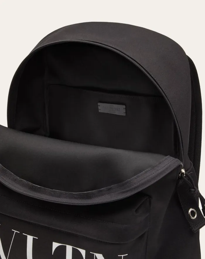 Valentino Backpacks Man Vltn Nylon Backpack For Man In Blackwhite Blackwhite Valentino Backpacks Man Vltn Nylon Backpack For Man In Blackwhite Blackwhite