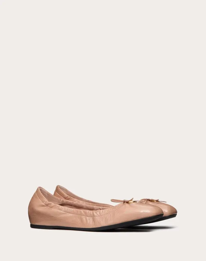Valentino Ballerinas Woman Vlogo Signature Patent Leather Ballerina For Woman In Rose Cannelle Rose Cannelle Valentino Ballerinas Woman Vlogo Signature Patent Leather Ballerina For Woman In Rose Cannelle Rose Cannelle