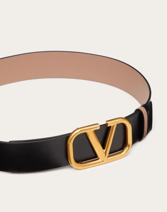 Valentino Belts Woman Reversible Vlogo Signature Belt In Glossy Calfskin 40 Mm For Woman In Light Ivoryrose Cannelle Light Ivoryrose Cannelle Valentino Belts Woman Reversible Vlogo Signature Belt In Glossy Calfskin 40 Mm For Woman In Light Ivoryrose Cannelle Light Ivoryrose Cannelle