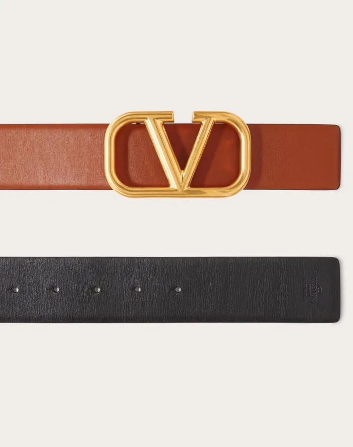 Valentino Belts Woman Reversible Vlogo Signature Belt In Glossy Calfskin 40 Mm For Woman In Light Ivoryrose Cannelle Light Ivoryrose Cannelle Valentino Belts Woman Reversible Vlogo Signature Belt In Glossy Calfskin 40 Mm For Woman In Light Ivoryrose Cannelle Light Ivoryrose Cannelle