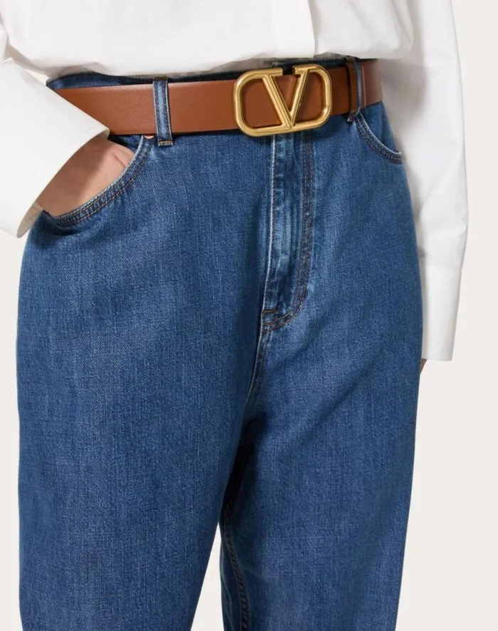Valentino Belts Woman Reversible Vlogo Signature Belt In Glossy Calfskin 40 Mm For Woman In Light Ivoryrose Cannelle Light Ivoryrose Cannelle Valentino Belts Woman Reversible Vlogo Signature Belt In Glossy Calfskin 40 Mm For Woman In Light Ivoryrose Cannelle Light Ivoryrose Cannelle