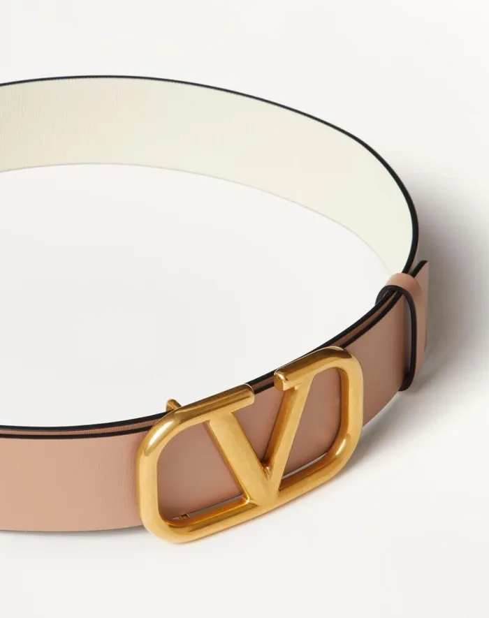 Valentino Belts Woman Reversible Vlogo Signature Belt In Glossy Calfskin 40 Mm For Woman In Light Ivoryrose Cannelle Light Ivoryrose Cannelle Valentino Belts Woman Reversible Vlogo Signature Belt In Glossy Calfskin 40 Mm For Woman In Light Ivoryrose Cannelle Light Ivoryrose Cannelle