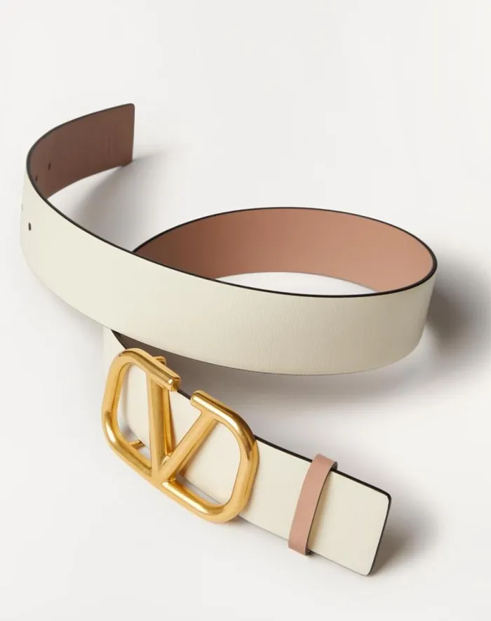 Valentino Belts Woman Reversible Vlogo Signature Belt In Glossy Calfskin 40 Mm For Woman In Light Ivoryrose Cannelle Light Ivoryrose Cannelle Valentino Belts Woman Reversible Vlogo Signature Belt In Glossy Calfskin 40 Mm For Woman In Light Ivoryrose Cannelle Light Ivoryrose Cannelle