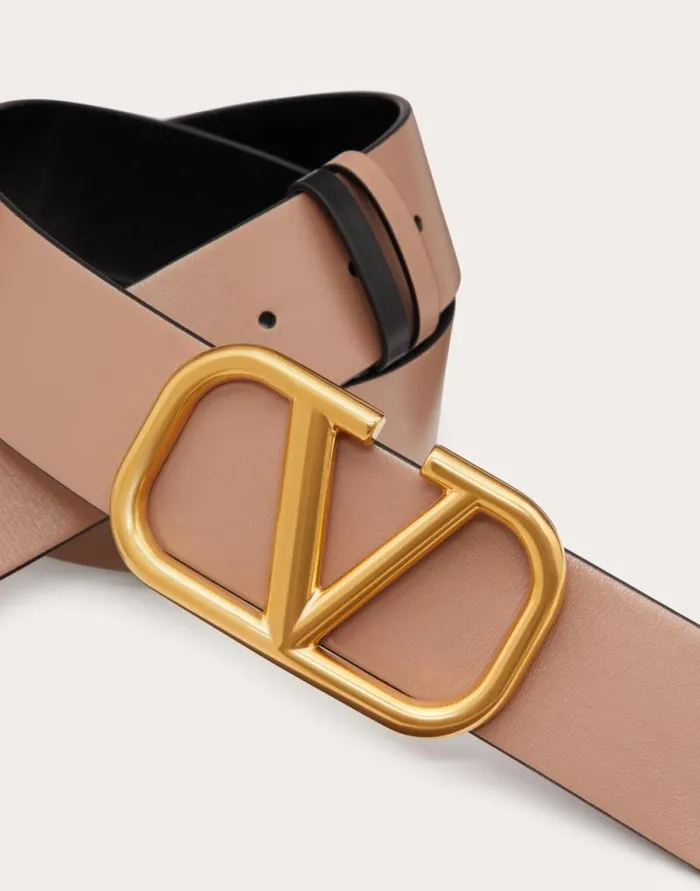 Valentino Belts Woman Reversible Vlogo Signature Belt In Glossy Calfskin 40 Mm For Woman In Light Ivoryrose Cannelle Light Ivoryrose Cannelle Valentino Belts Woman Reversible Vlogo Signature Belt In Glossy Calfskin 40 Mm For Woman In Light Ivoryrose Cannelle Light Ivoryrose Cannelle