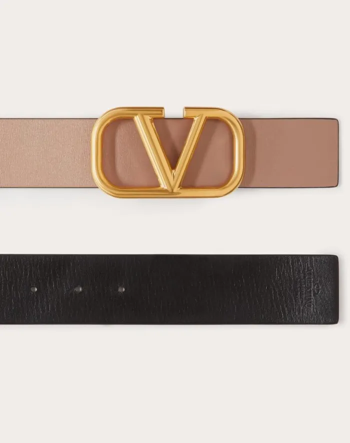 Valentino Belts Woman Reversible Vlogo Signature Belt In Glossy Calfskin 40 Mm For Woman In Light Ivoryrose Cannelle Light Ivoryrose Cannelle Valentino Belts Woman Reversible Vlogo Signature Belt In Glossy Calfskin 40 Mm For Woman In Light Ivoryrose Cannelle Light Ivoryrose Cannelle
