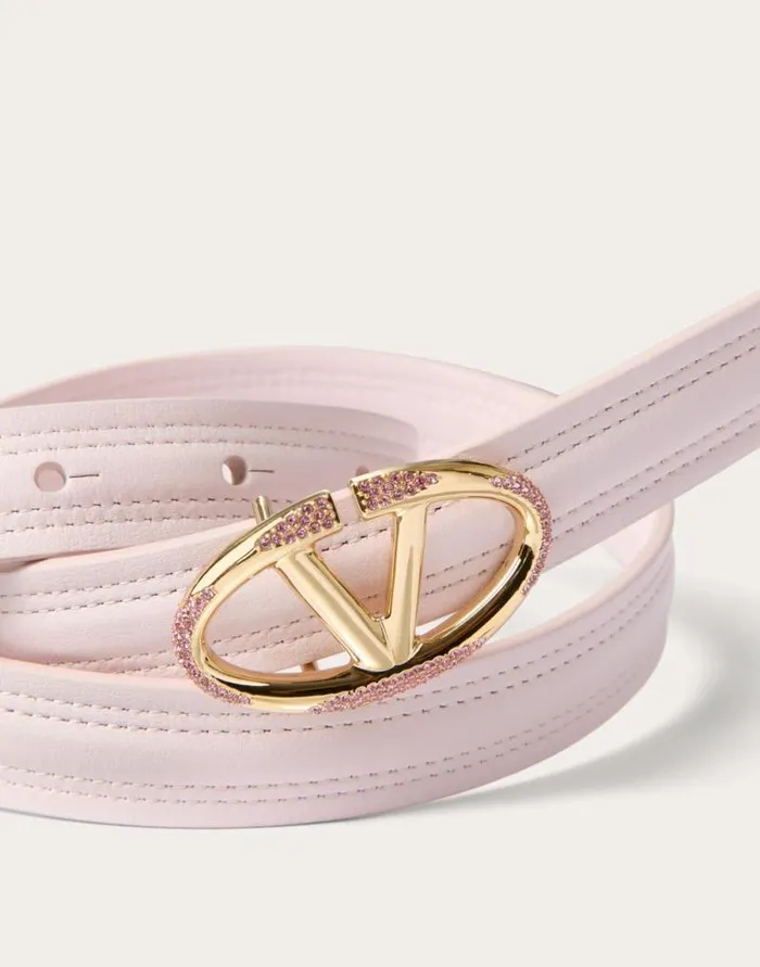 Valentino Belts Woman The Bold Edition Vlogo Shiny Calfskin Belt 20 Mm For Woman In Multicolour Multicolour Valentino Belts Woman The Bold Edition Vlogo Shiny Calfskin Belt 20 Mm For Woman In Multicolour Multicolour