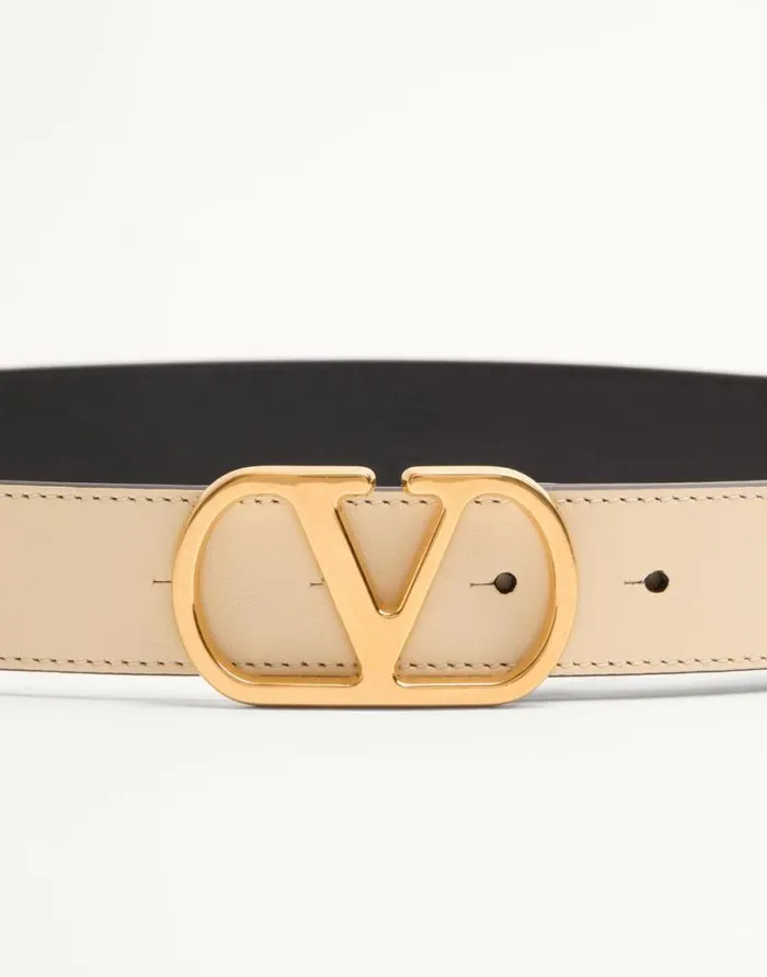 Valentino Belts Woman Vlogo Signature Belt In Shiny Calfskin 30 Mm For Woman In Deep Caramel Deep Caramel Valentino Belts Woman Vlogo Signature Belt In Shiny Calfskin 30 Mm For Woman In Deep Caramel Deep Caramel