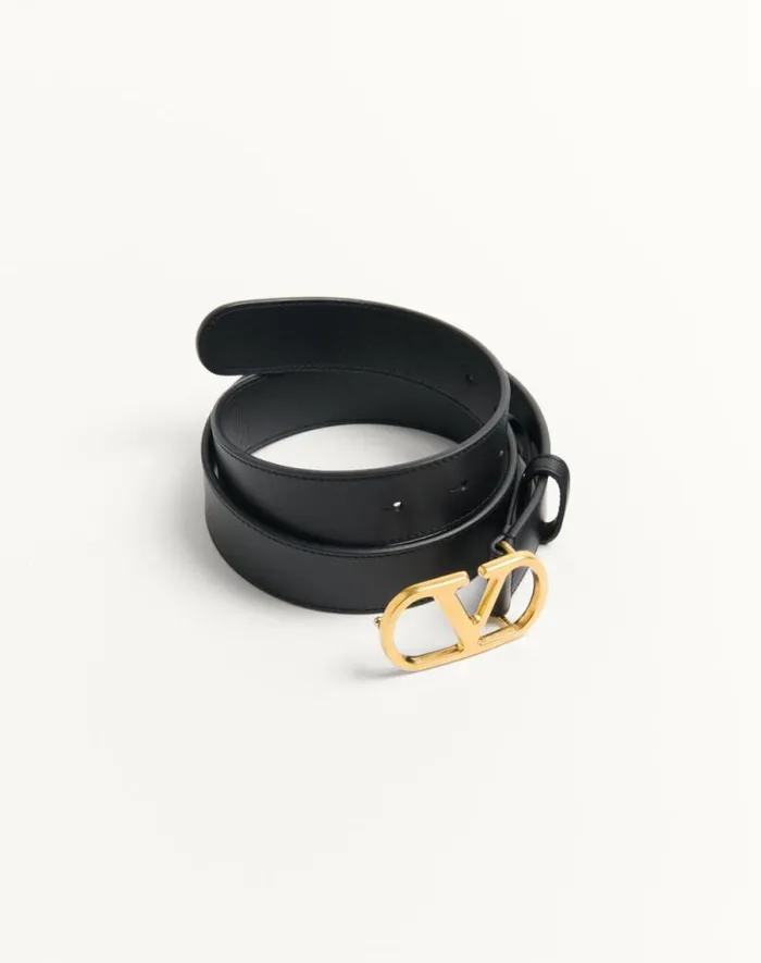 Valentino Belts Woman Vlogo Signature Belt In Shiny Calfskin 30 Mm For Woman In Deep Caramel Deep Caramel Valentino Belts Woman Vlogo Signature Belt In Shiny Calfskin 30 Mm For Woman In Deep Caramel Deep Caramel