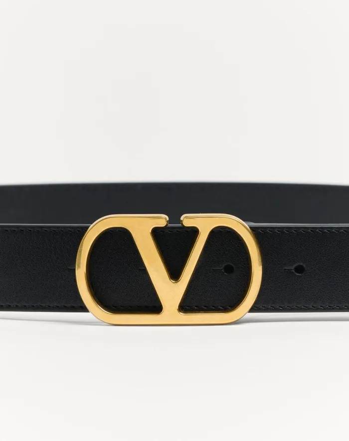 Valentino Belts Woman Vlogo Signature Belt In Shiny Calfskin 30 Mm For Woman In Deep Caramel Deep Caramel Valentino Belts Woman Vlogo Signature Belt In Shiny Calfskin 30 Mm For Woman In Deep Caramel Deep Caramel