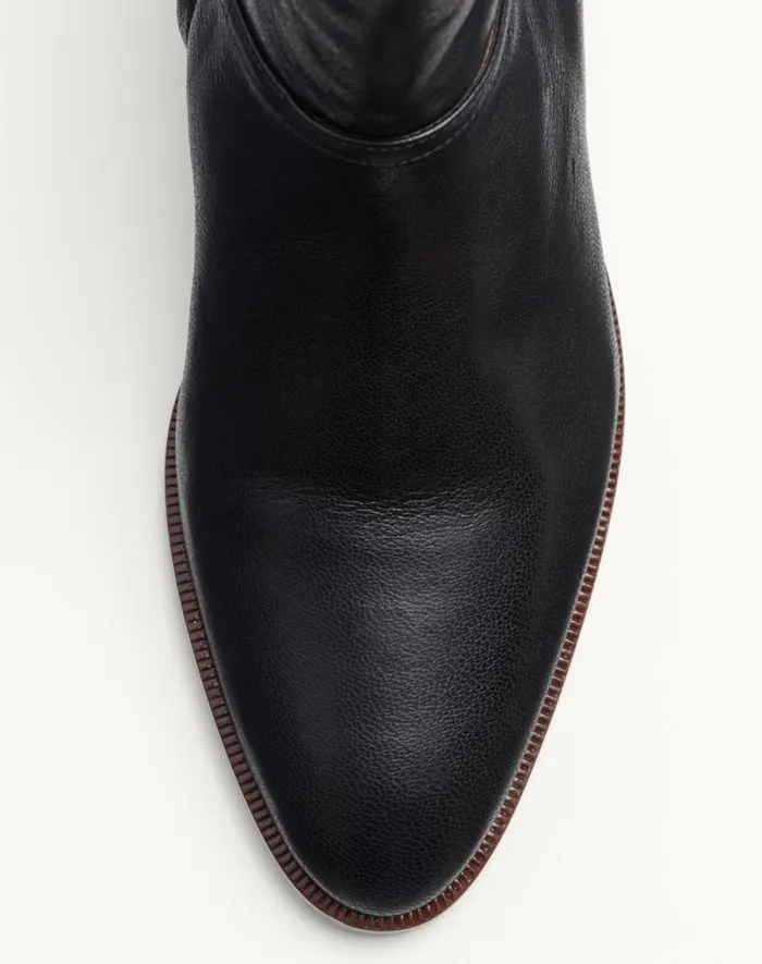 Valentino Boots Man Pat Ankle Boot In Kidskin For Man In Black Black Valentino Boots Man Pat Ankle Boot In Kidskin For Man In Black Black