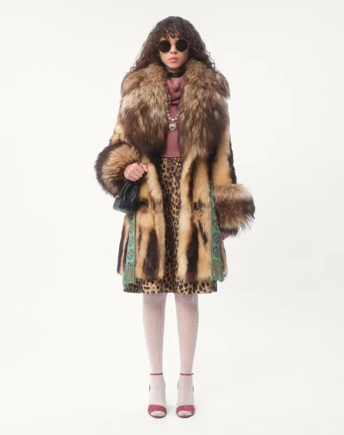 Valentino Coats And Outerwear Woman Shearling Coat For Woman In Beigebrown Beigebrown Valentino Coats And Outerwear Woman Shearling Coat For Woman In Beigebrown Beigebrown