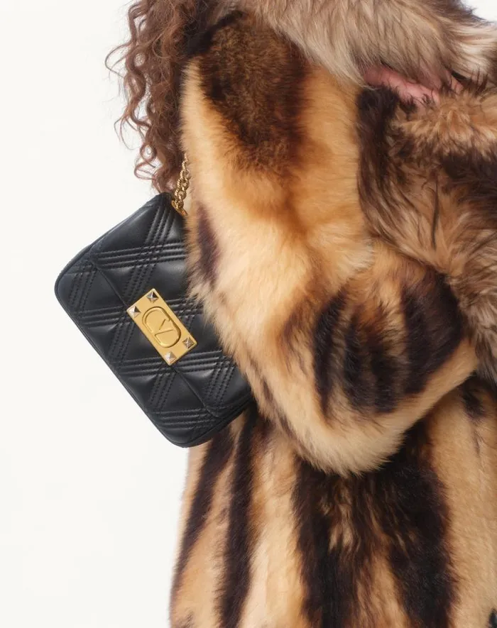 Valentino Coats And Outerwear Woman Shearling Coat For Woman In Beigebrown Beigebrown Valentino Coats And Outerwear Woman Shearling Coat For Woman In Beigebrown Beigebrown
