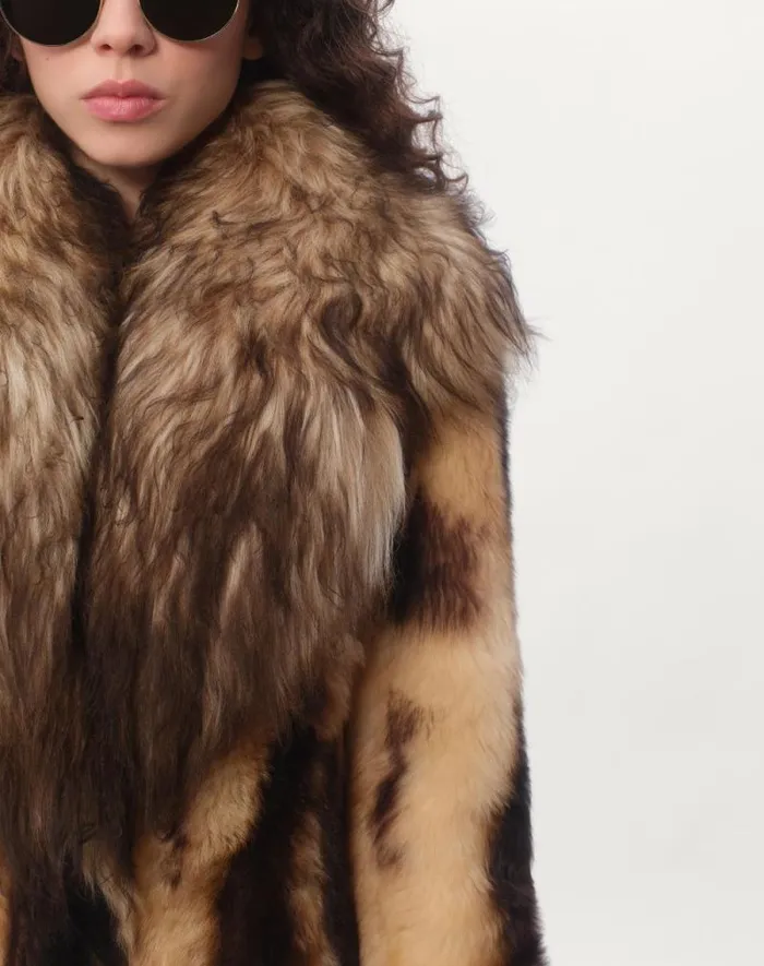 Valentino Coats And Outerwear Woman Shearling Coat For Woman In Beigebrown Beigebrown Valentino Coats And Outerwear Woman Shearling Coat For Woman In Beigebrown Beigebrown