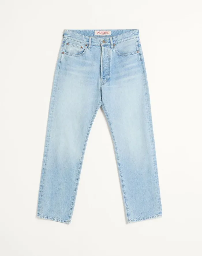 Valentino Denim Man Denim Pants For Man In Denim Denim