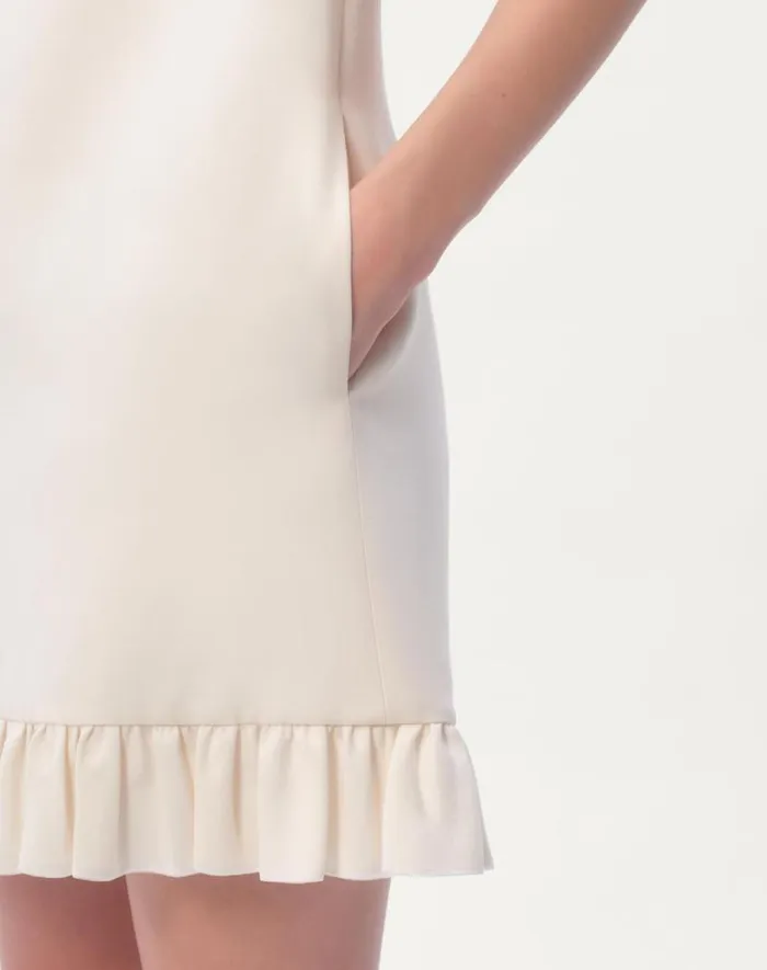 Valentino Dresses Woman Crepe Couture Short Dress For Woman In Ivory Ivory Valentino Dresses Woman Crepe Couture Short Dress For Woman In Ivory Ivory