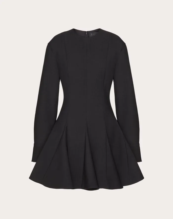 Valentino Dresses Woman Luxury Crepe Short Dress For Woman In Black Black