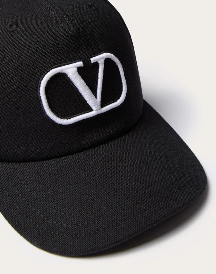 Valentino Hats And Gloves Man Vlogo Signature Cotton Baseball Cap With Vlogo Embroidery For Man In Navyorange Navyorange Valentino Hats And Gloves Man Vlogo Signature Cotton Baseball Cap With Vlogo Embroidery For Man In Navyorange Navyorange