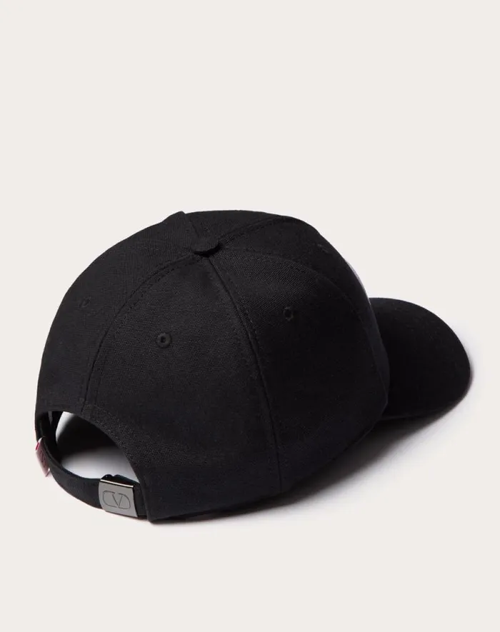 Valentino Hats And Gloves Man Vlogo Signature Cotton Baseball Cap With Vlogo Embroidery For Man In Navyorange Navyorange Valentino Hats And Gloves Man Vlogo Signature Cotton Baseball Cap With Vlogo Embroidery For Man In Navyorange Navyorange