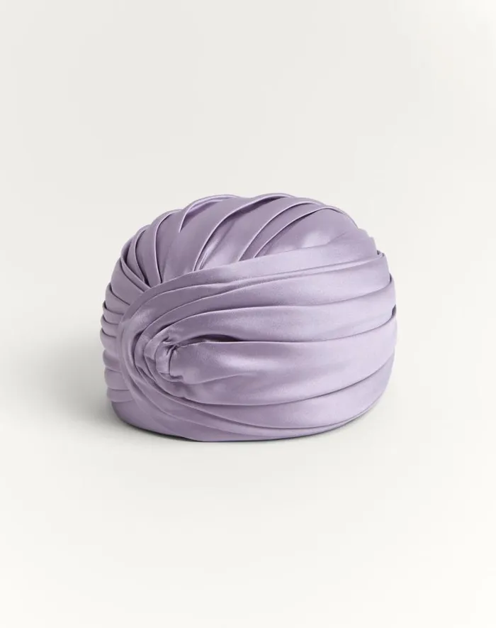 Valentino Hats And Gloves Woman Rigid Silk Turban For Woman In Bluegold Bluegold Valentino Hats And Gloves Woman Rigid Silk Turban For Woman In Bluegold Bluegold